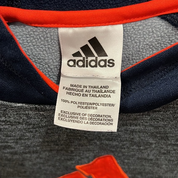 Dark Blue/Dark Grey Adidas Boys Youth Sz Medium (10/12) Hoodie by Adidas - Picture 2 of 7